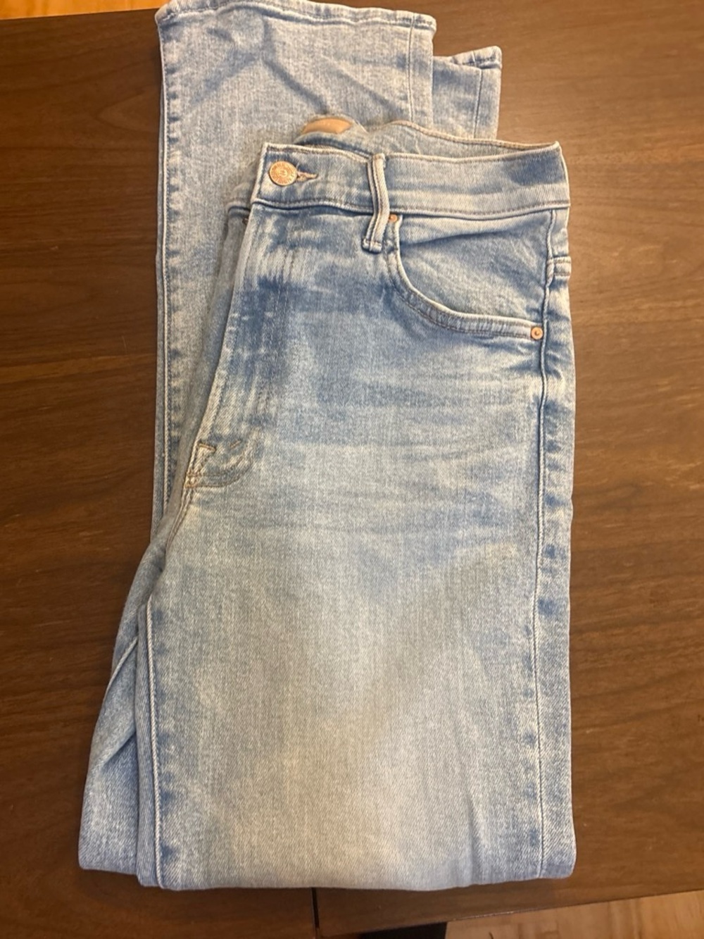 Mother Light Blue Wide-Leg Women’s Jeans